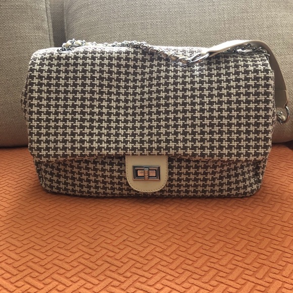 Handbags - Tweed flap bag unstructured NWOT